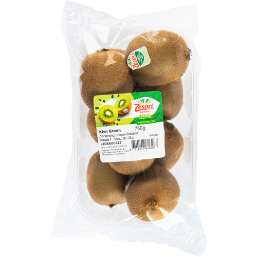 Foto van Zespri Kiwi Green op witte achtergrond