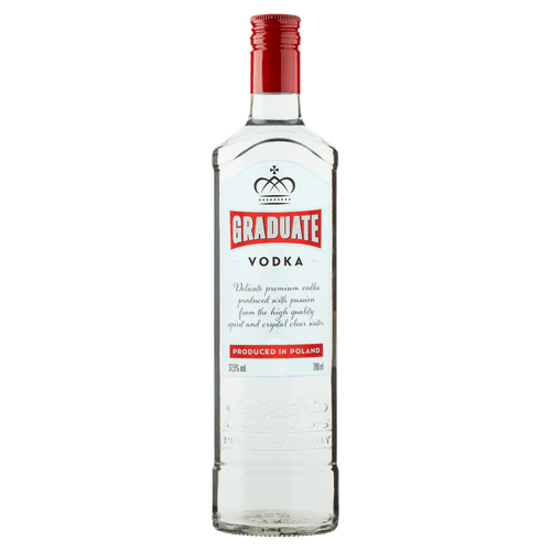 Foto van Graduate Vodka op witte achtergrond