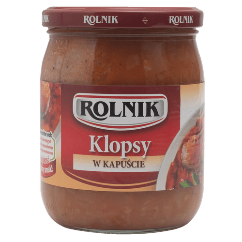 Foto van ROLNIK Gehaktballen in kool op witte achtergrond