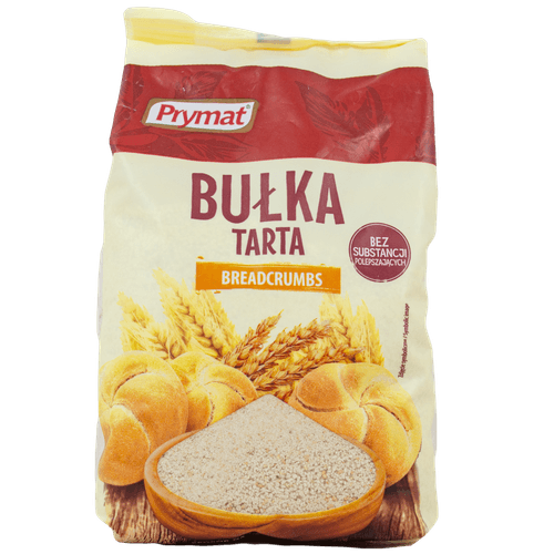 Foto van Prymat Paneermeel bulka tarta op witte achtergrond