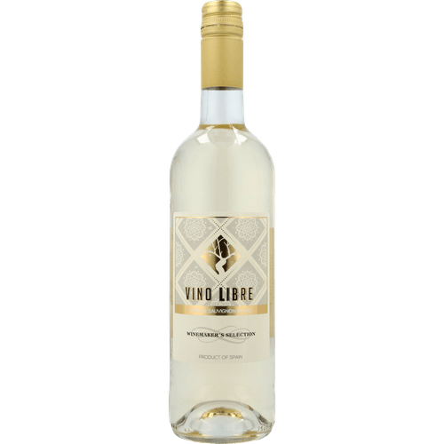 Foto van Vino Libre Sauvignon blanc op witte achtergrond