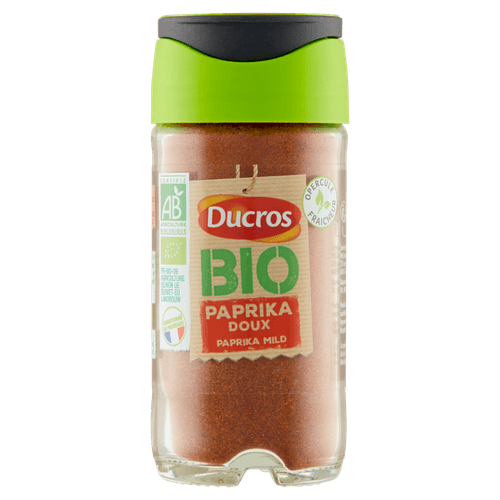 Foto van Ducros Paprika mild op witte achtergrond