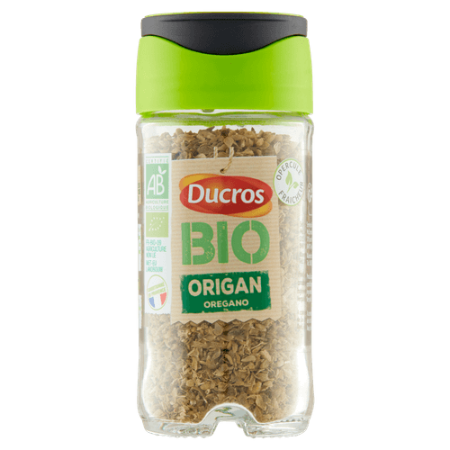 Foto van Ducros Oregano op witte achtergrond