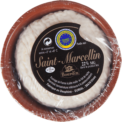 Foto van St. marcellin igp op witte achtergrond