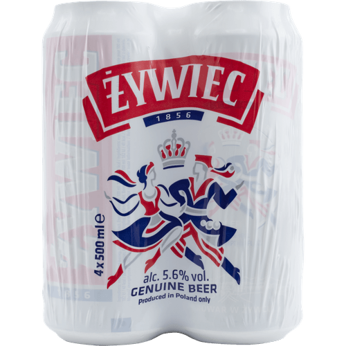 Foto van Zywiec Pilsener op witte achtergrond