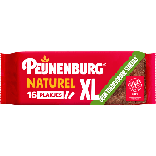 Foto van Peijnenburg Ontbijtkoek naturel geen toegevoegde suiker op witte achtergrond