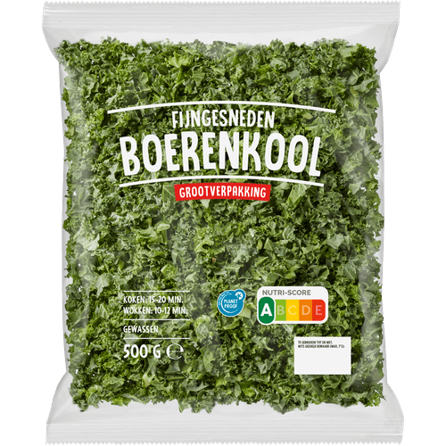 Foto van Boerenkool fijn voordeel op witte achtergrond