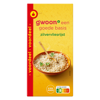 G'woon Zilvervliesrijst - 1 kg