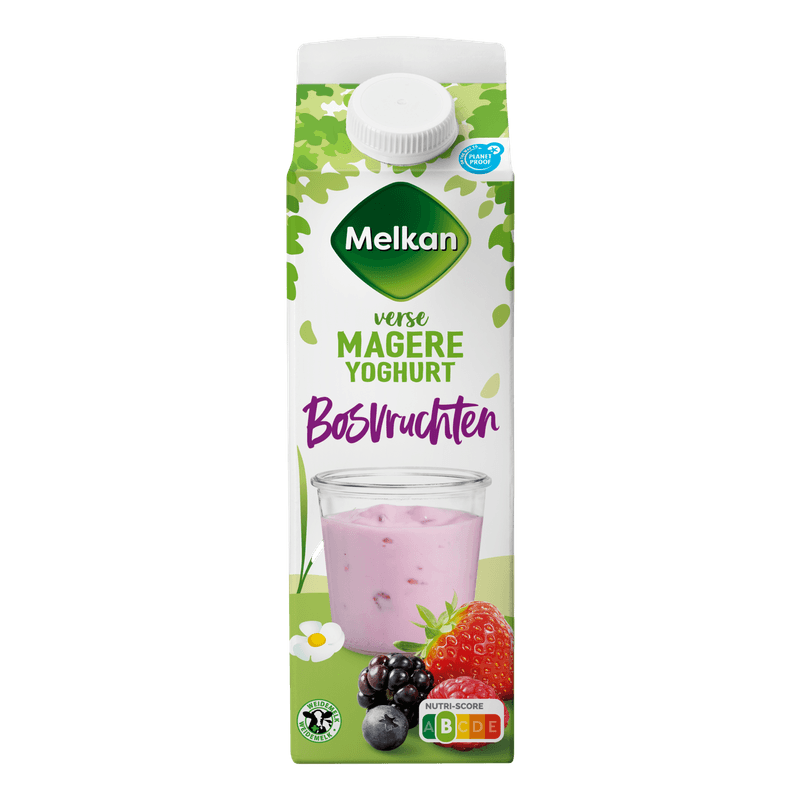 Melkan Magere vruchtenyoghurt bosvruchten