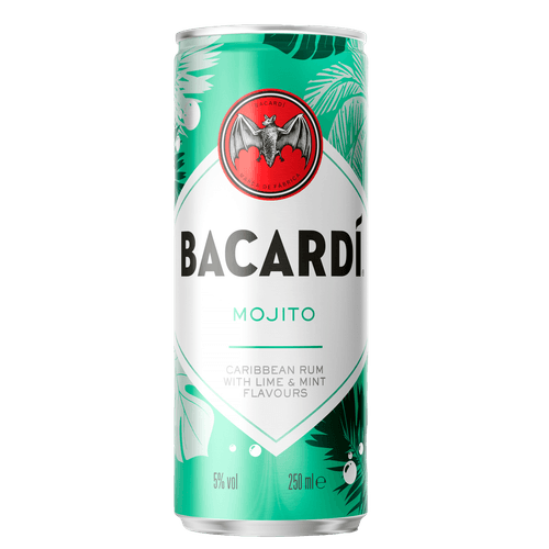 Foto van Bacardi Mojito op witte achtergrond