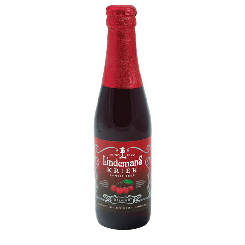 Foto van Lindemans Kriek op witte achtergrond