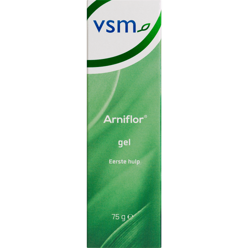 Foto van VSM Arniflor gel eerste hulp op witte achtergrond