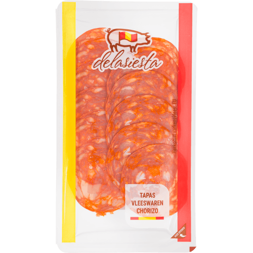 Foto van Chorizo op witte achtergrond