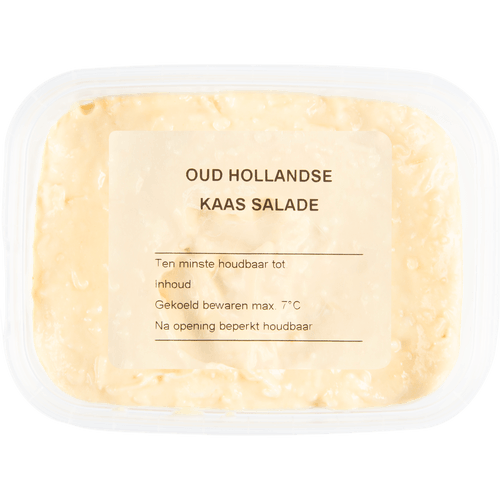 Foto van Kaassalade oud hollands op witte achtergrond