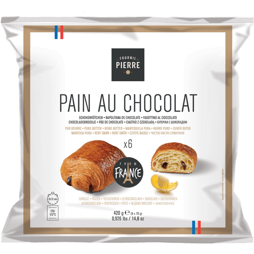 Foto van Bridor Chocoladebroodjes 6 st. op witte achtergrond