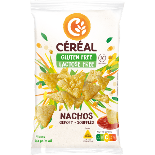 Foto van Céréal Nachos op witte achtergrond