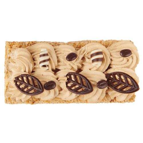 Foto van Mokkaschnitt op witte achtergrond