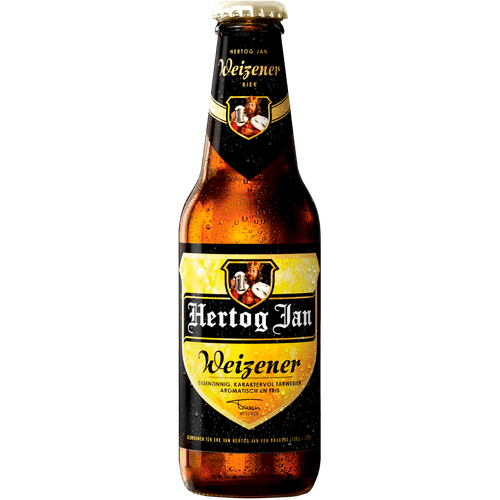 Foto van Hertog Jan Weizen op witte achtergrond