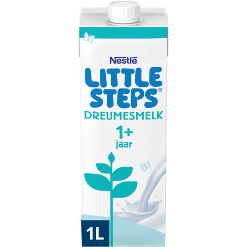 Foto van Nestlé Little steps dreumesmelk 1+ 1-3 jaar op witte achtergrond