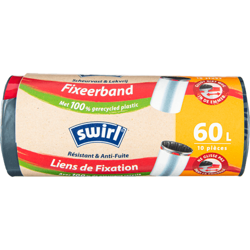 Foto van Swirl Pedaalemmerzakken fixierband 60 liter op witte achtergrond