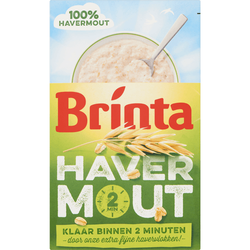 Foto van Brinta Havermout op witte achtergrond