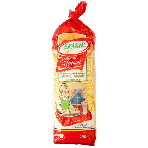 Foto van Eko-Mak Oma s eiernoedels op witte achtergrond