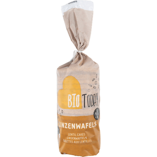 Foto van Bio Today Bio linzenwafels op witte achtergrond