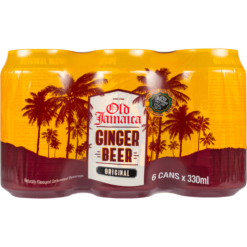 Old Jamaica Ginger beer soda 6x 33cl