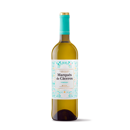 Foto van Marques de Caceres Rueda verdejo op witte achtergrond