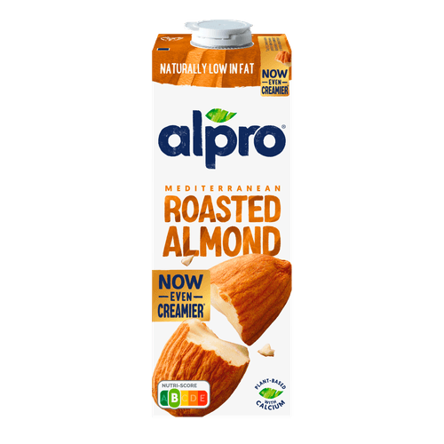 Foto van Alpro Amandeldrink op witte achtergrond