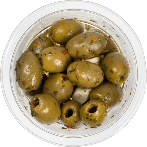 Foto van DekaMarkt Olijven mammoet op witte achtergrond