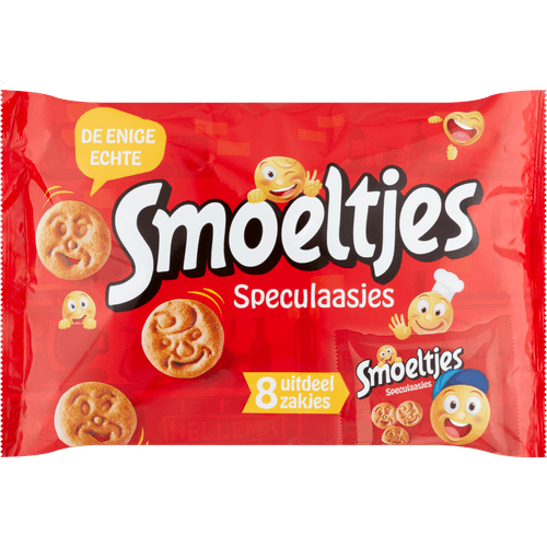 Foto van Smoeltjes speculaas op witte achtergrond