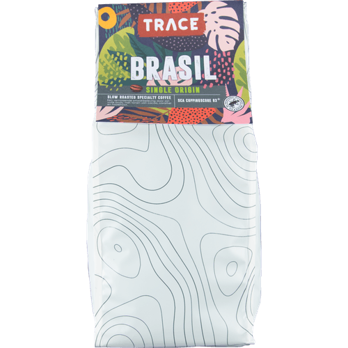 Foto van Trace Koffiebonen Brasil op witte achtergrond