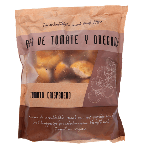 Foto van Spaans tomatenbrood op witte achtergrond