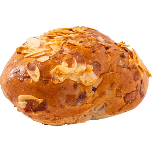 Foto van DekaMarkt Mini stol met amandelspijs op witte achtergrond