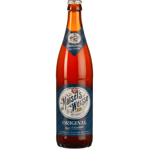 Foto van Maisel Weisse op witte achtergrond