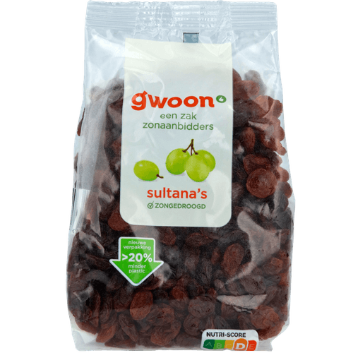 Foto van G'woon Rozijn sultana op witte achtergrond