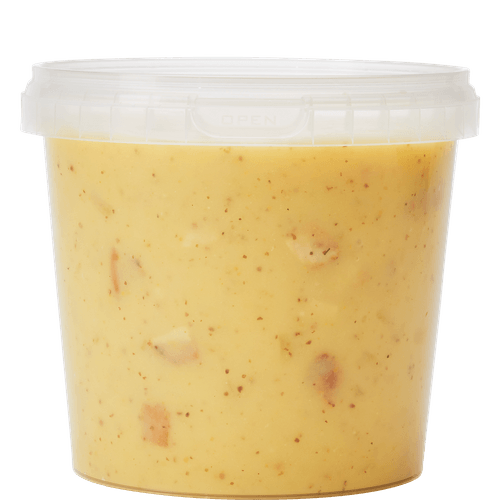 Foto van DekaMarkt Mosterdsoep op witte achtergrond