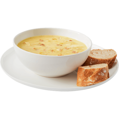 Foto van DekaMarkt Mosterdsoep op witte achtergrond