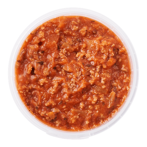 Foto van DekaMarkt Pastasaus bolognese op witte achtergrond