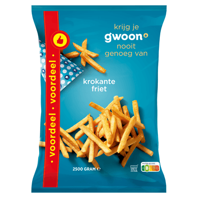 G'woon Pommes frites - 2,5 kg