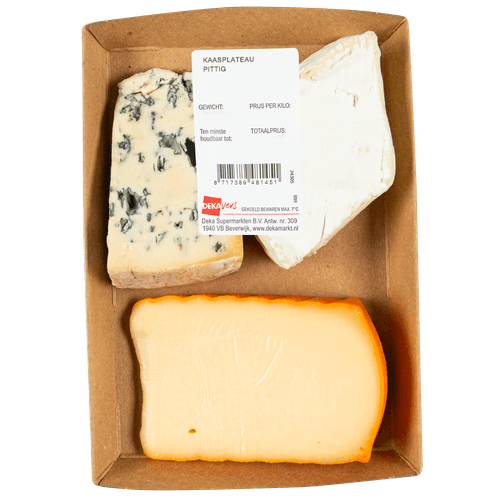 Foto van DekaVers Kaasplateau voordeel pittig op witte achtergrond