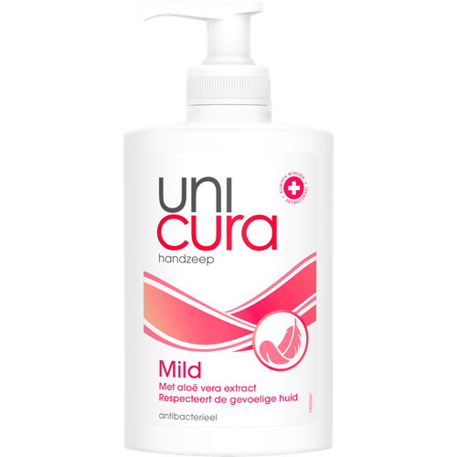 Foto van Unicura Vloeibare zeep mild op witte achtergrond