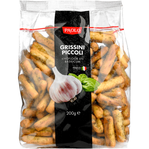 Foto van Paolo Grissini piccoli aglio op witte achtergrond
