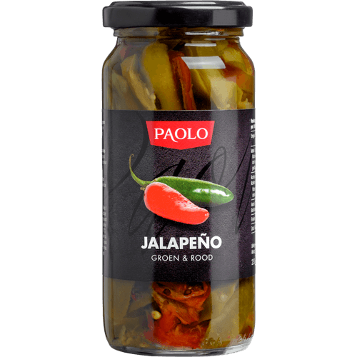 Foto van Paolo Jalapeno mix op witte achtergrond