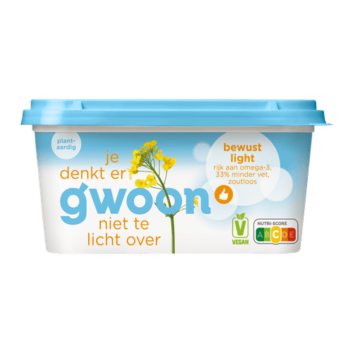 Foto van G'woon Bewust light op witte achtergrond