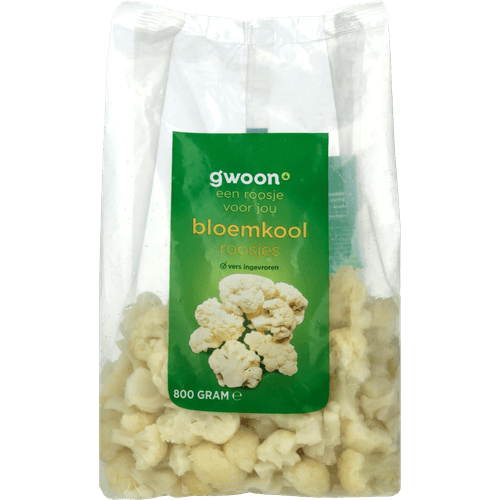 Foto van G'woon Bloemkool op witte achtergrond