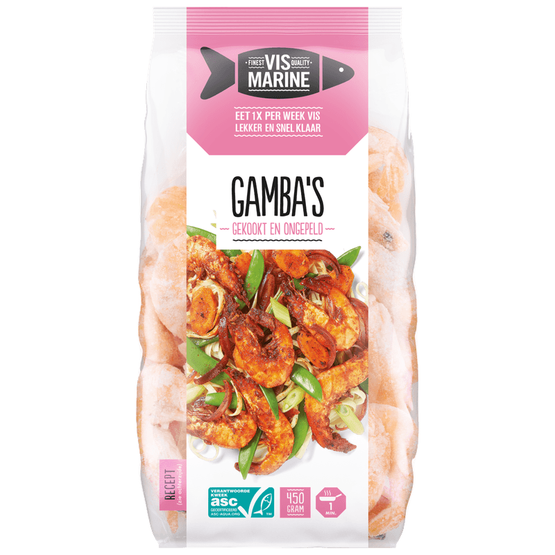 Vis Marine Gambas gekookt en ongepeld