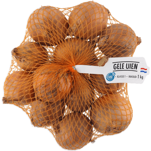 Foto van Uien verpakt klein op witte achtergrond