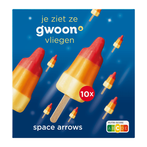 Foto van G'woon Space arrows 10 stuks op witte achtergrond